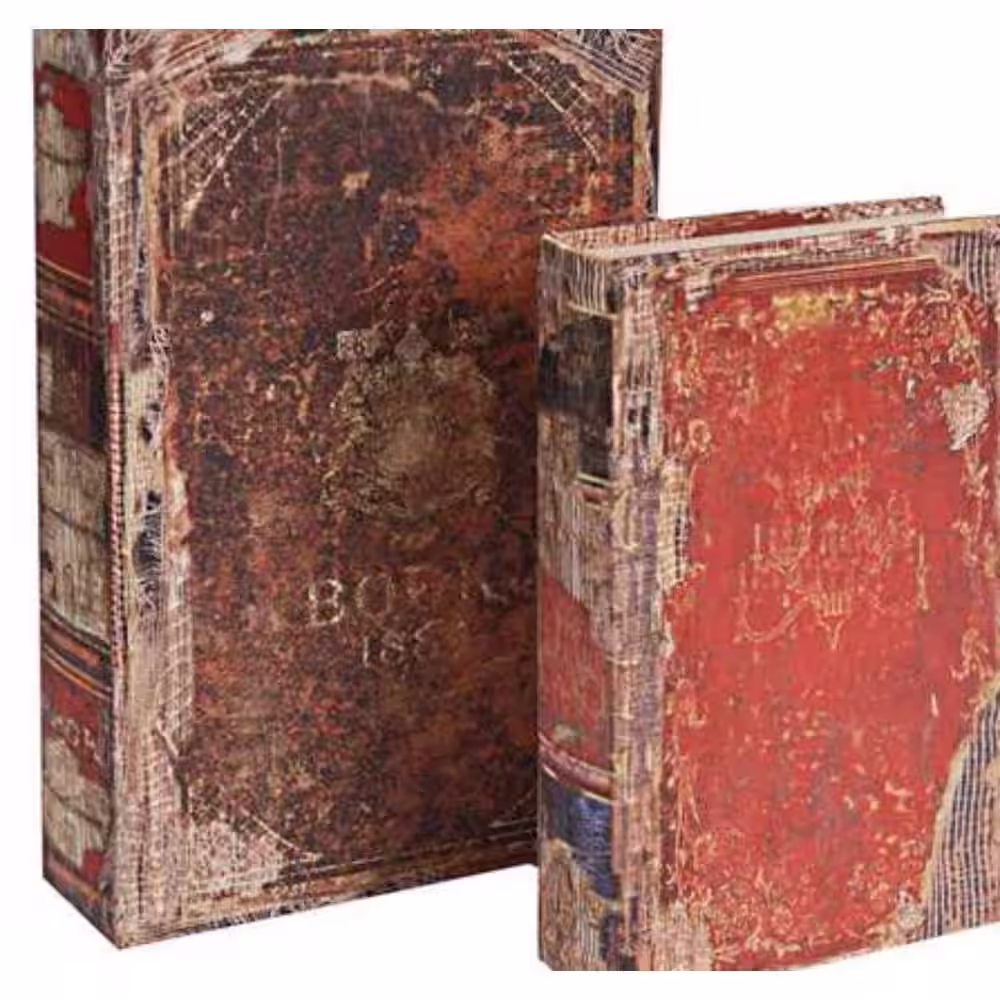 A & B Home 13 in. x 3 in. Decorative Book Boxes (6-Pack)