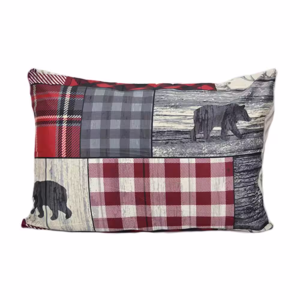 None Donna Sharp Timber 3-Piece Red Queen Comforter Set