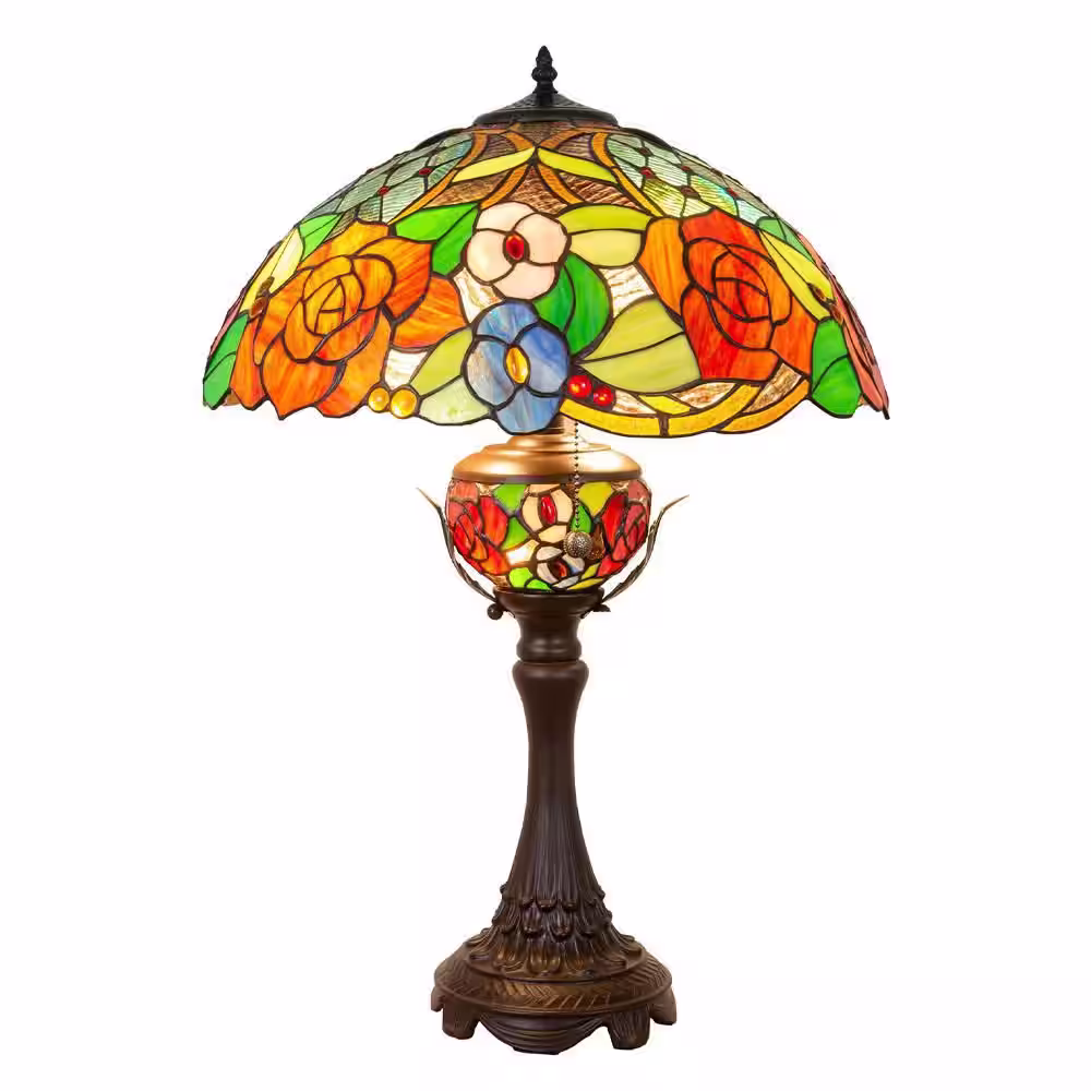 Dale Tiffany Ragusa 28 in. Antique Bronze Table Lamp