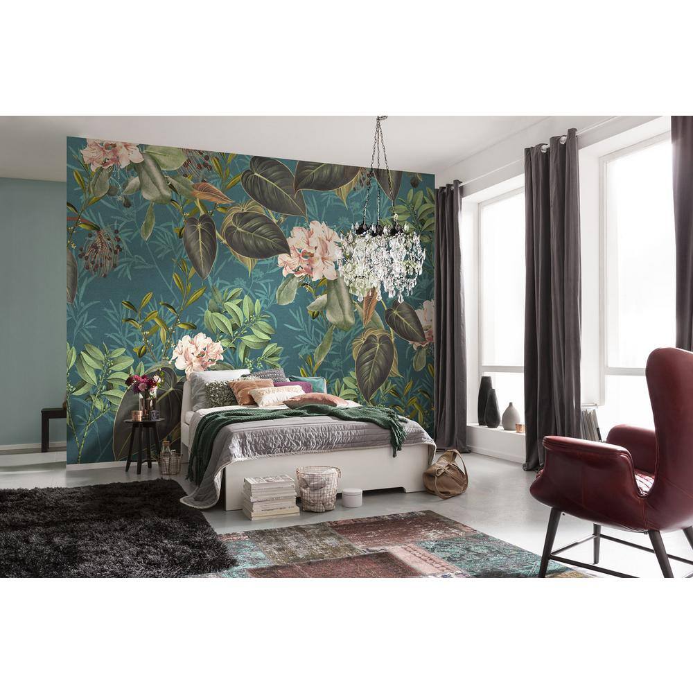 Komar Teal Tropic Wall Mural