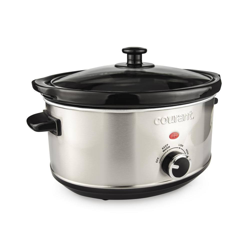 Courant 3.5 qt. Oval Stainless Steel Slow Cooker