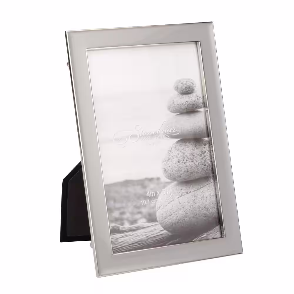 Stonebriar Collection 4 in. x 6 in. Sleet Picture Frame