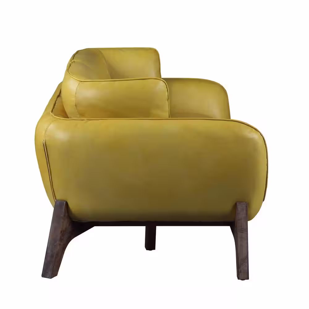 Acme Furniture Mustard Leather Pesach Sofa