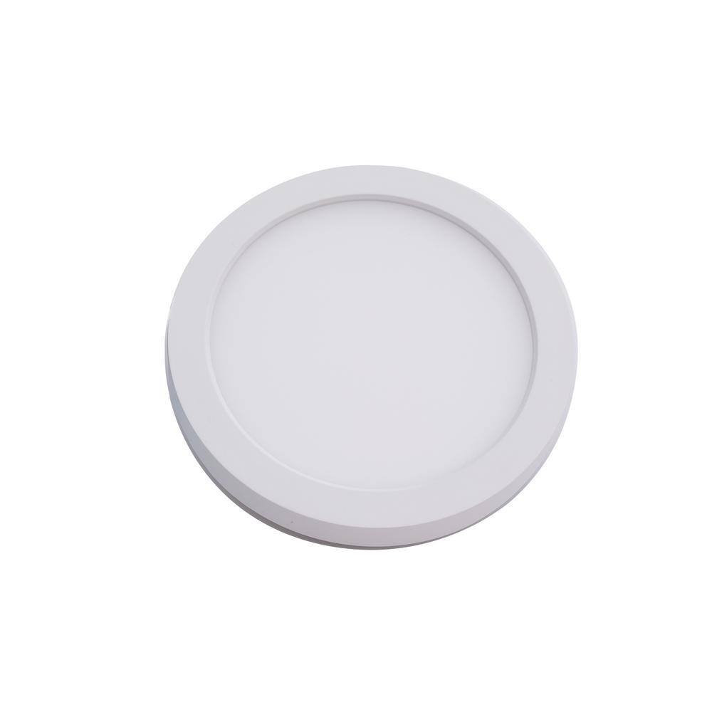 WAC Lighting Round 5 in. 1-Light White LED Flush Mount