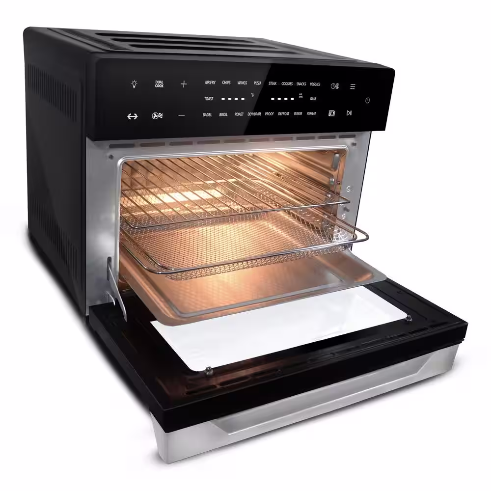 Emerald 32 qt. Black Digital Air Fryer Oven