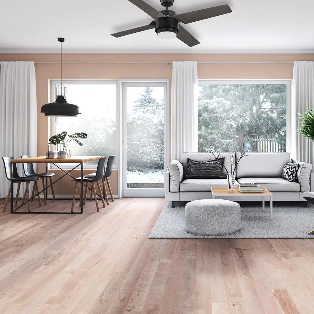 Home Decorators Collection Dinton 52 in. Matte Black Outdoor Ceiling Fan with White Color Changing Integrated LED Light Kit and Remote Control