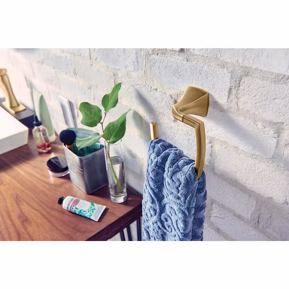 MOEN Voss Towel Ring in Brushed Gold