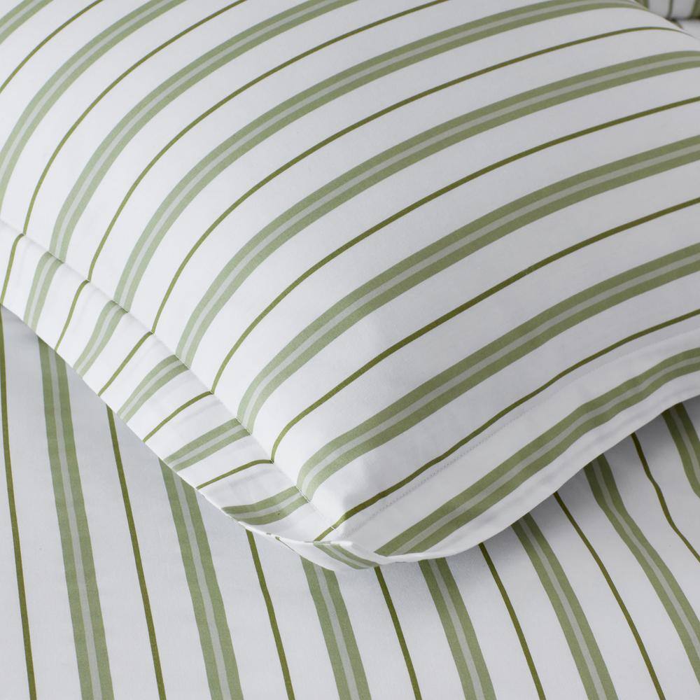 The Company Store Company Kids Vertical Stripes Organic Cotton Percale Sham