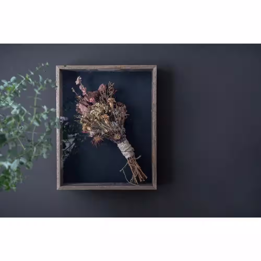 HomeRoots Josephine 18 in. x 24 in. Weathered Gray Picture Frame