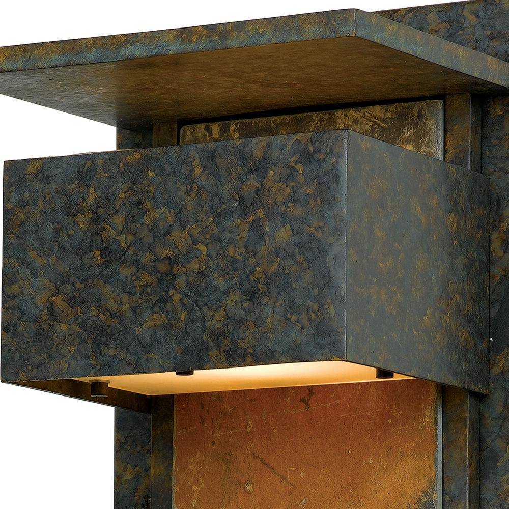 Quoizel Zephyr 1-Light Muted Bronze Outdoor Wall Lantern Sconce