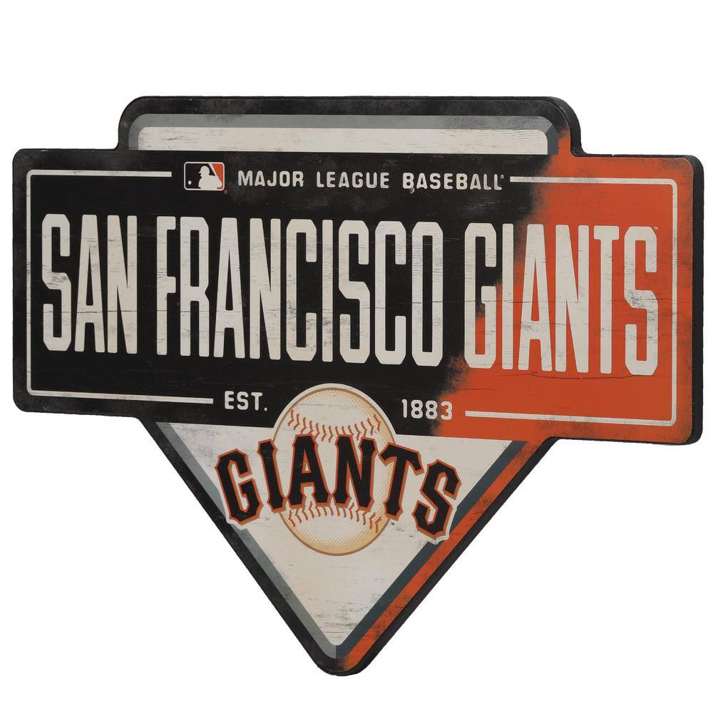 Open Road Brands San Francisco Giants MDF Base Wooden Wall Art