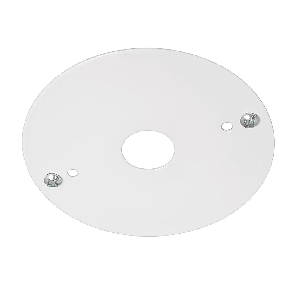Commercial Electric 4 in. White Mounting Plate and Mounting Screws for Commercial Electric LED Strip Lights Covers Standard Junction Box