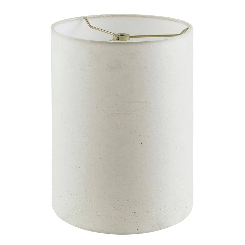 Aspen Creative Corporation 8 in. x 11 in. White Drum/Cylinder Lamp Shade