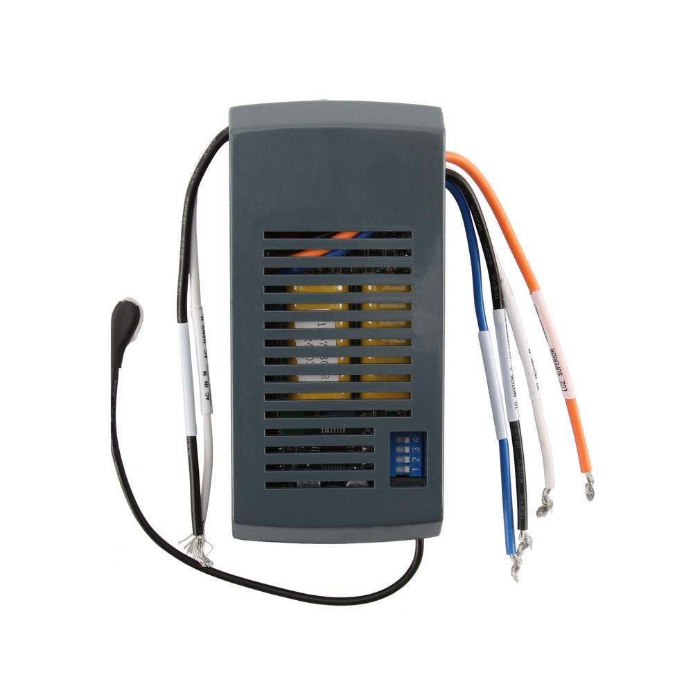 Home Decorators Collection Federigo 48 in. LED Matte Black Ceiling Fan