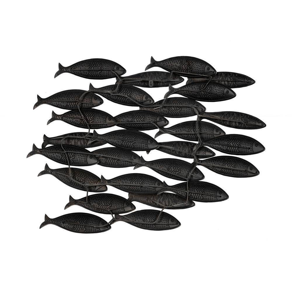 Stratton Home Decor Grey Metal School of fish Wall Decor