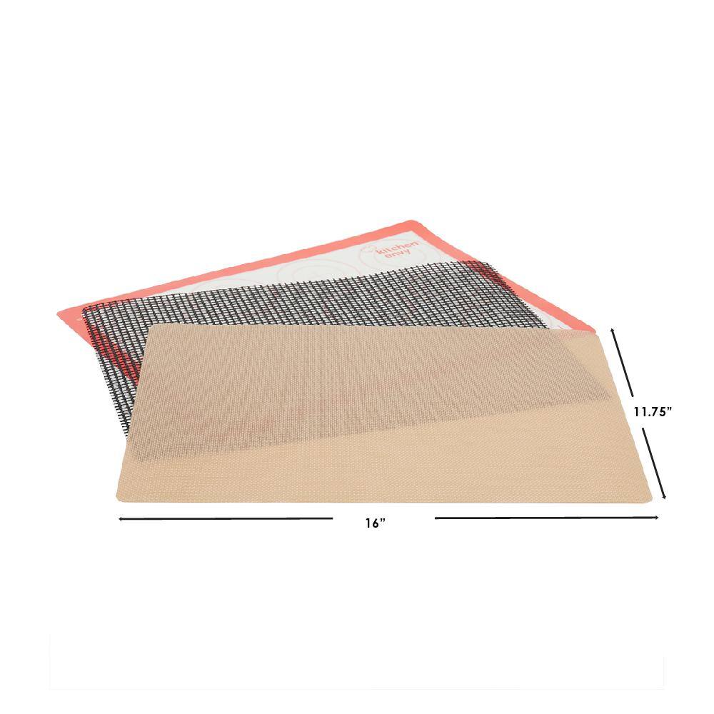 Home Basics 3-Piece Silicone Baking Sheets