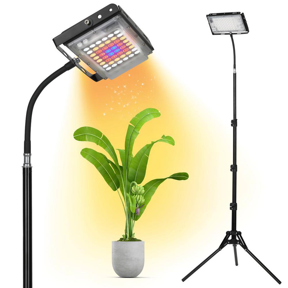 Sunpez LED Full Spectrum Grow Light with Adjustable Tripod Stand & Metal Hanging Threads for Indoor Plants, Growing Tents