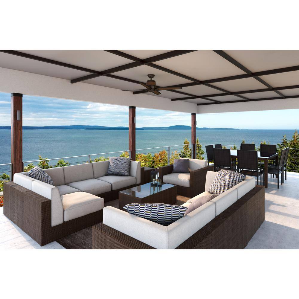 Casablanca Aris 54 in. Indoor/Outdoor Brushed Cocoa Bronze Ceiling Fan