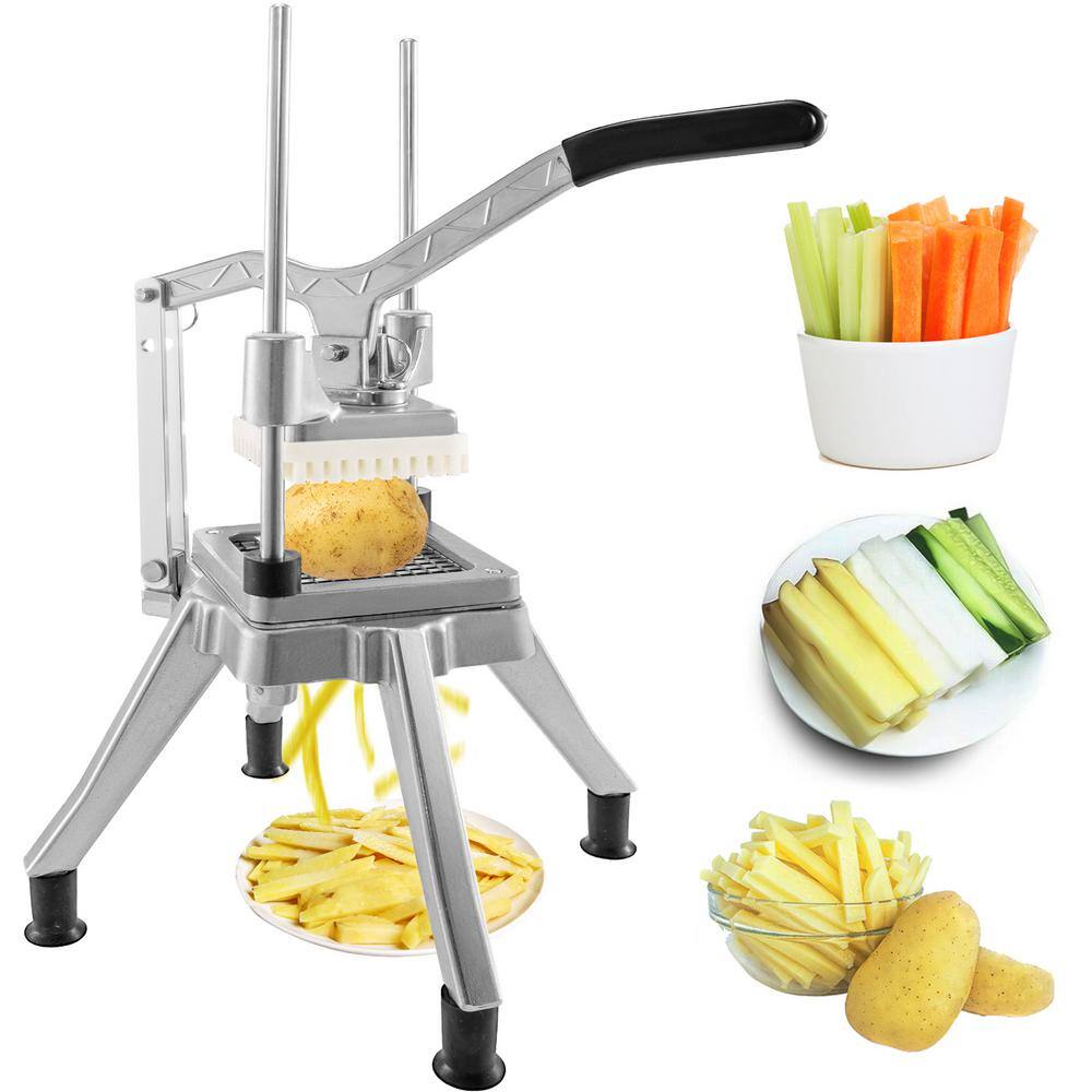 VEVOR 3/8 in. Blade Commercial Vegetable Fruit Chopper Professional Food Dicer French Fry Cutter Onion Slicer