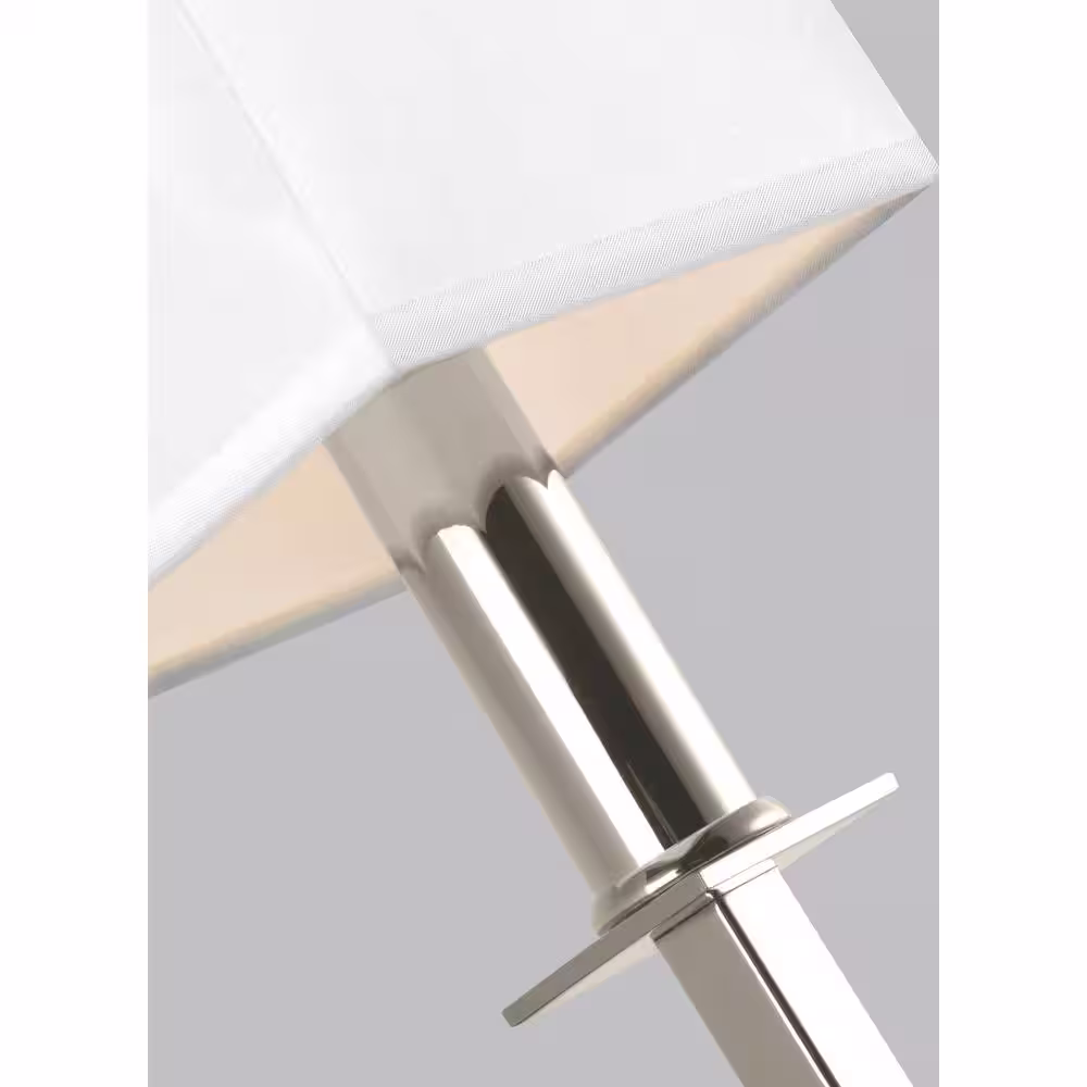 Generation Lighting Quinn 1-Light Polished Nickel Sconce