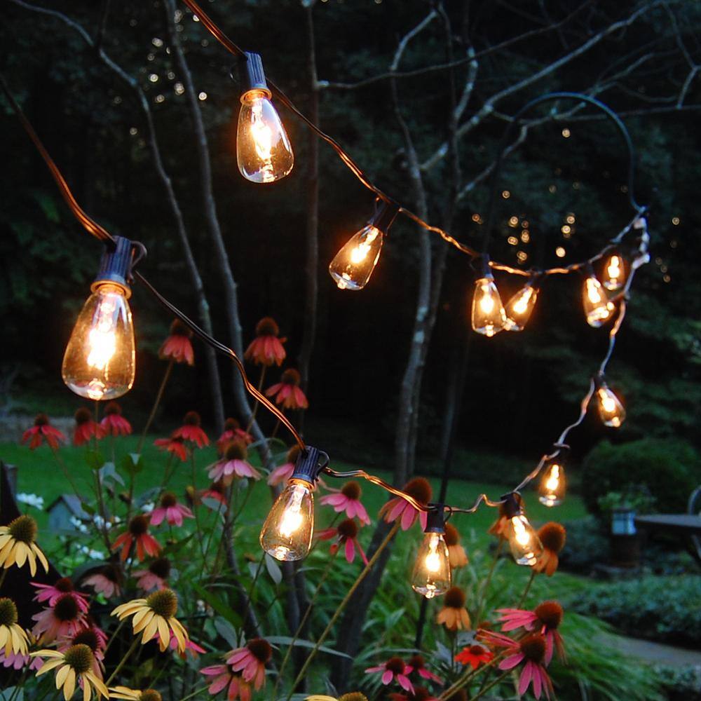 LUMABASE Light Edison Bulb String Lights in Clear (10-Pack)