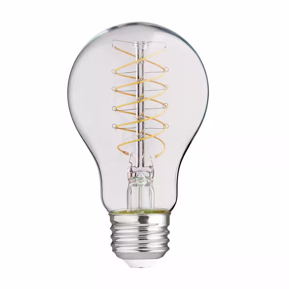 EcoSmart 40-Watt Equivalent A19 ENERGY STAR and CEC Dimmable Fine Bendy LED Light Bulb Daylight (2-Pack)