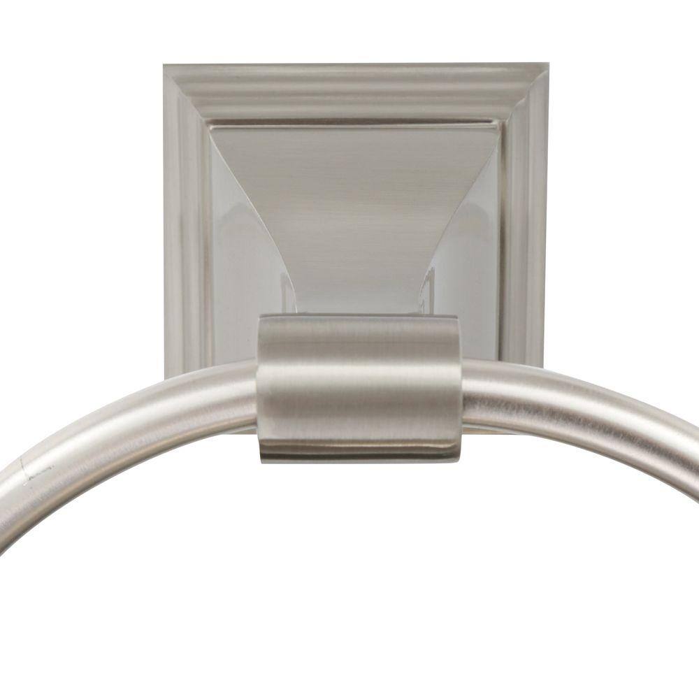ARISTA Leonard Collection 4-Piece Bathroom Hardware Kit in Satin Nickel