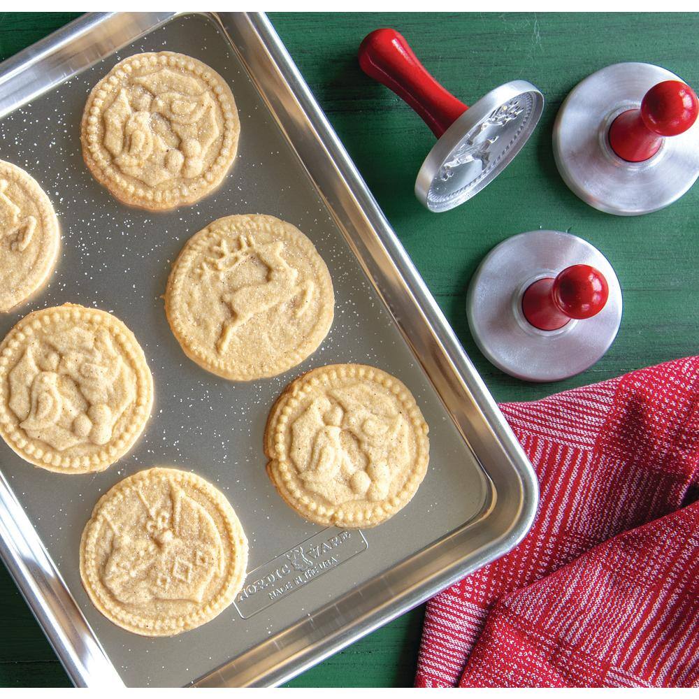 Nordic Ware Holiday Cast Cookie Stamps