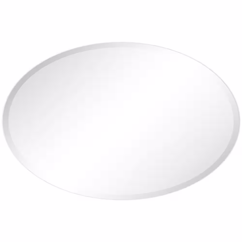 Empire Art Direct Frameless Beveled Oval Wall Mirror(Product Width in.24 x Product Height in.36)