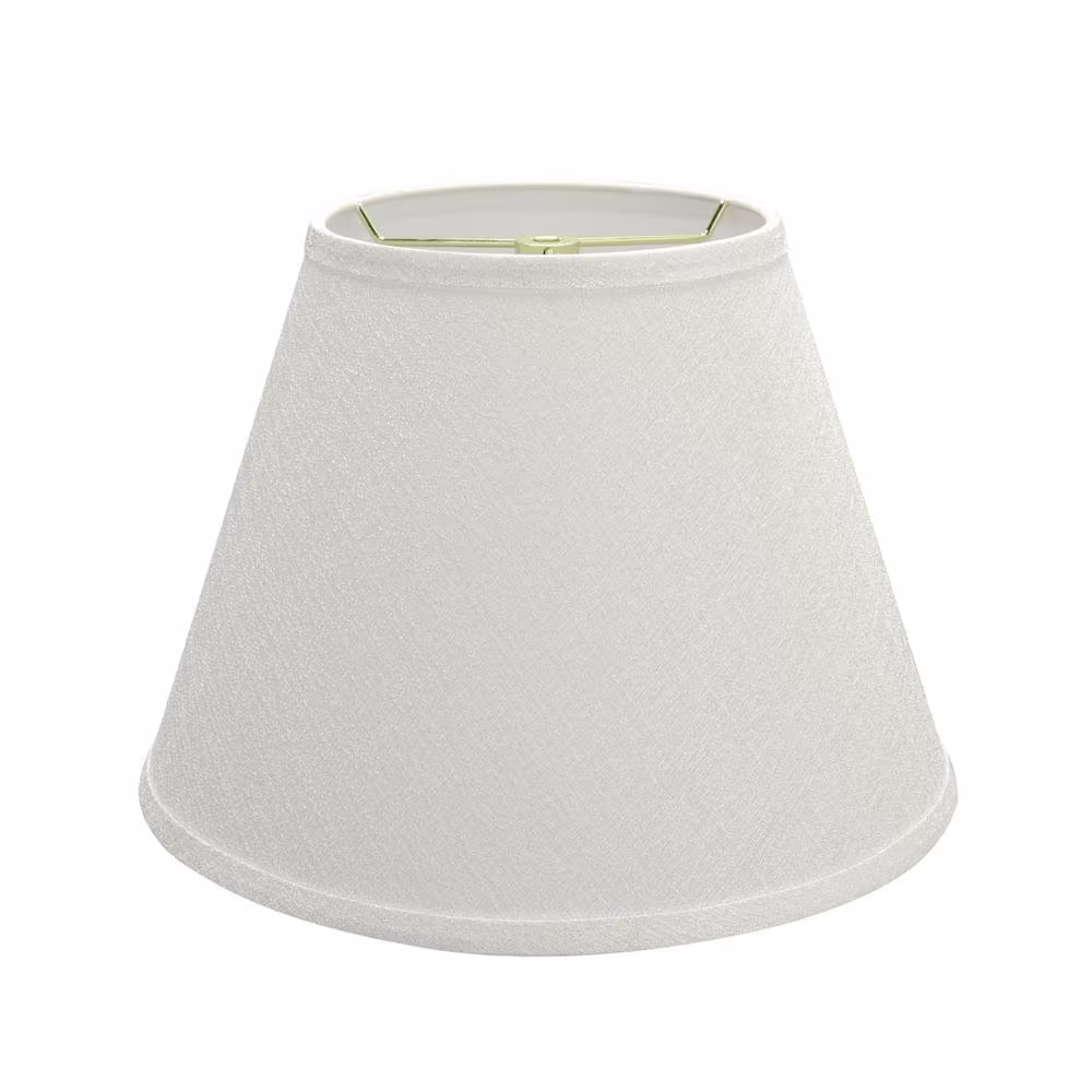 Aspen Creative Corporation 13 in. x 9.5 in. Off White Hardback Empire Lamp Shade