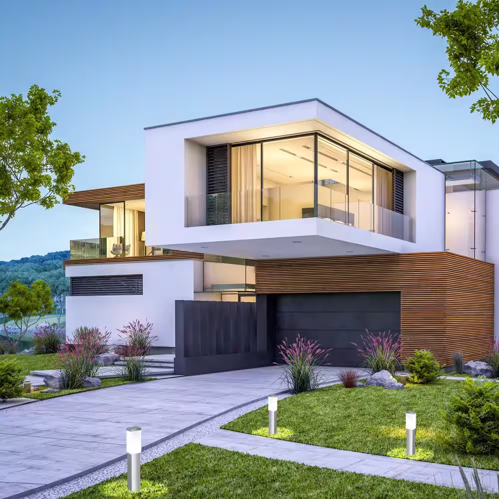 Eglo Calgary 4 in. W x 17.12 in. H Stainless Steel Outdoor Path Light with Opal Frosted Glass