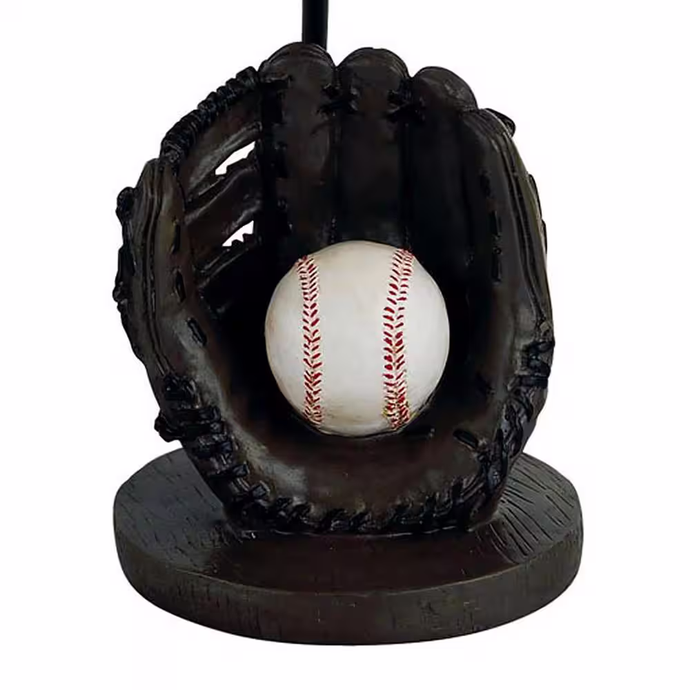 ORE International 15 in. Baseball Brown Accent Lamp