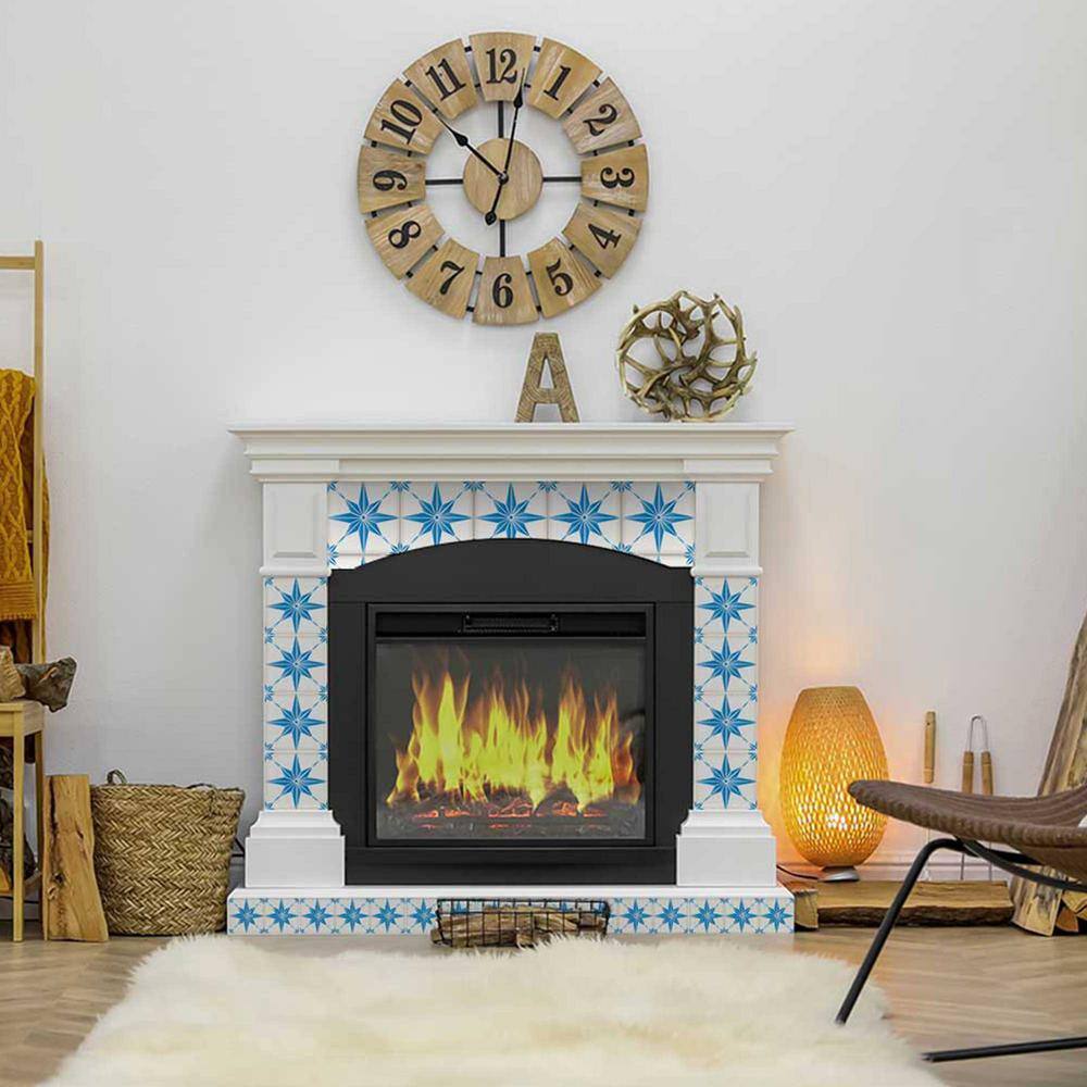 None Blue B74 12 in. x 12 in. Vinyl Peel and Stick Tile (24-Tiles, 24 sq. ft. /Pack)