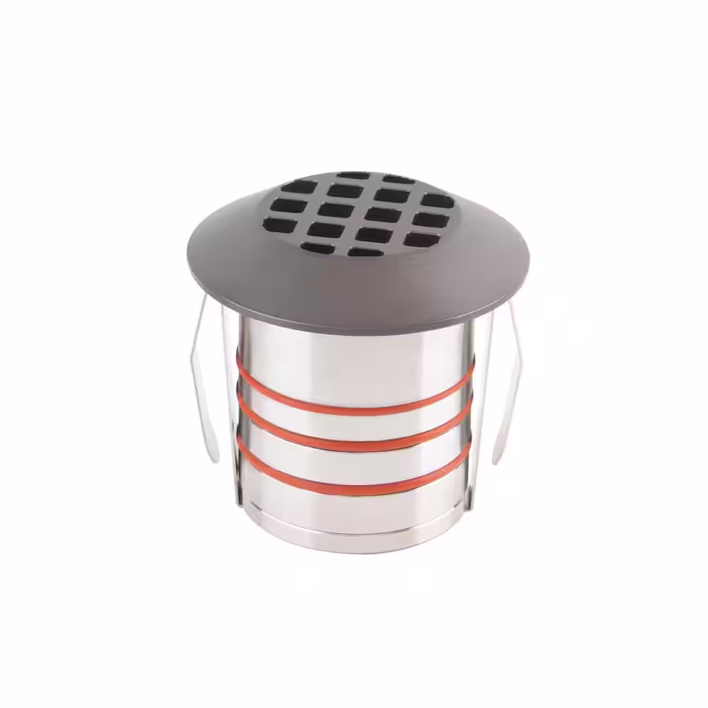 None Low-Voltage Bronze LED Inground Indicator Light with 2700K Color Temperature