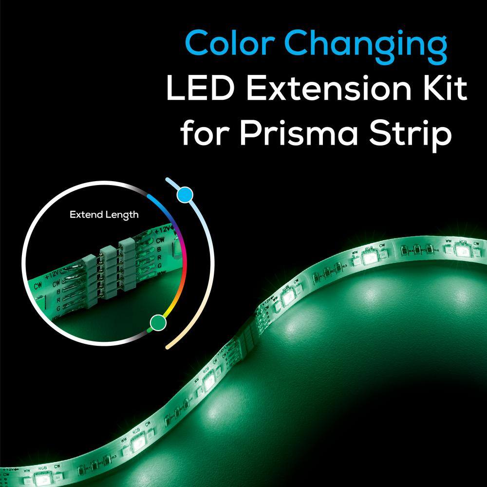 Geeni Flexible Trimmable Extension Kit for Prisma LED Strip Add up to 6.6 ft. to Existing Prisma Strip