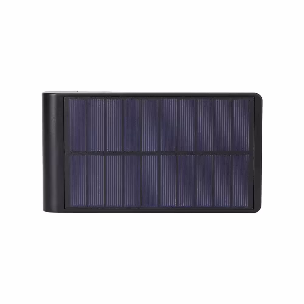 TECHKO Black Outdoor Solar LED L-Shaped Weather Resistant Path Lights, Modern Minimal Design (2-Pack)