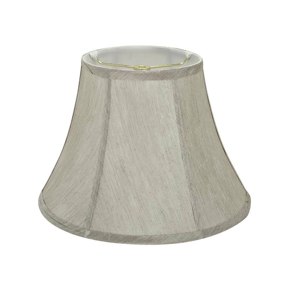 Aspen Creative Corporation 13 in. x 9.5 in. Silver Grey Bell Lamp Shade