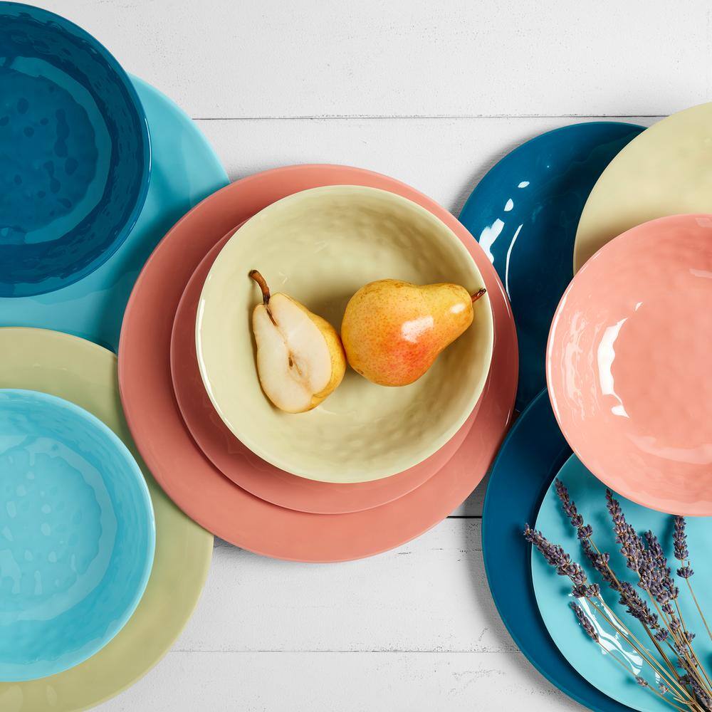 Tabletops Gallery Summer Fun 12-Piece Melamine Assorted Dinnerware Set (Service for 4)