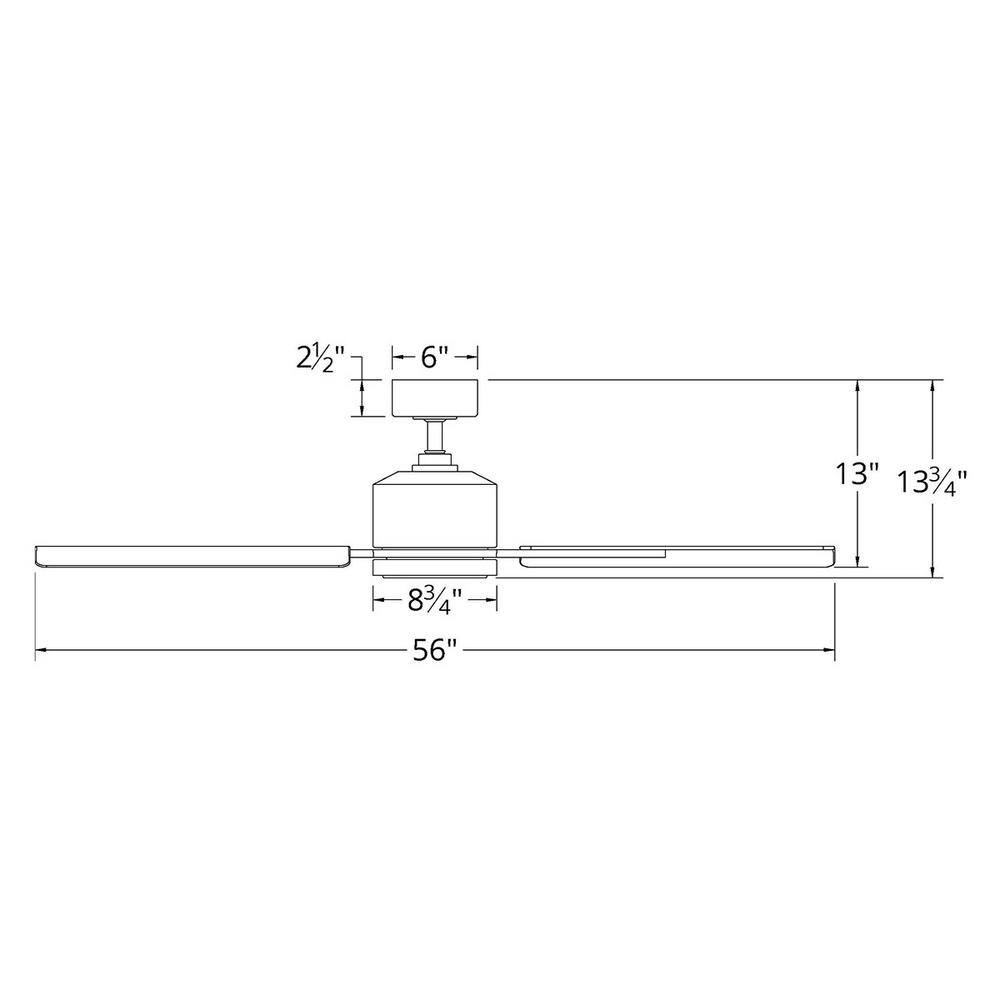 Modern Forms Cervantes 56 in. LED Indoor/Outdoor Graphite 4-Blade Smart Ceiling Fan with 3000K Light Kit and Remote Control