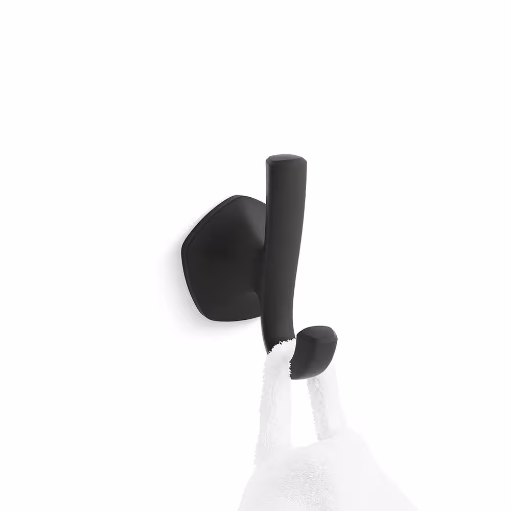 KOHLER Sundae J-Shaped Robe Hook in Matte Black