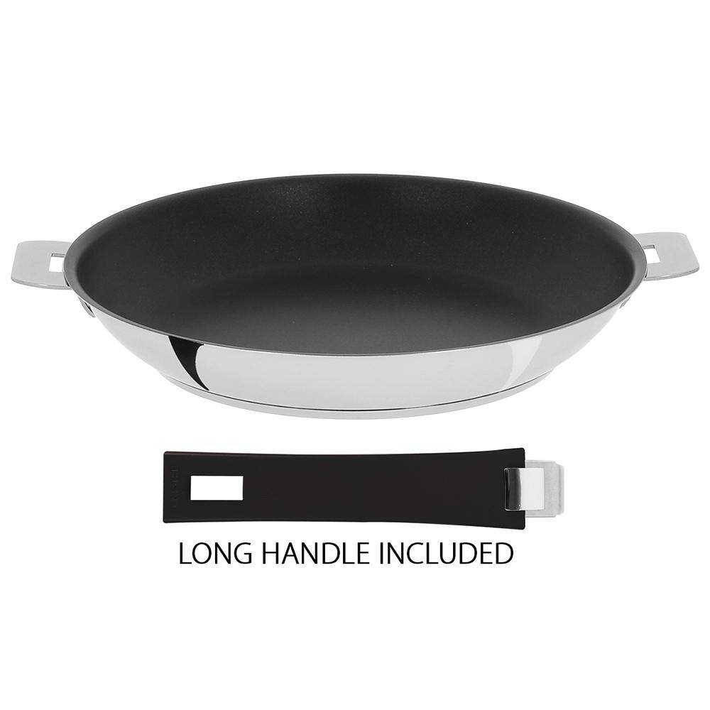 Cristel Tulipe 11 in. Stainless Steel Nonstick Frying Pan