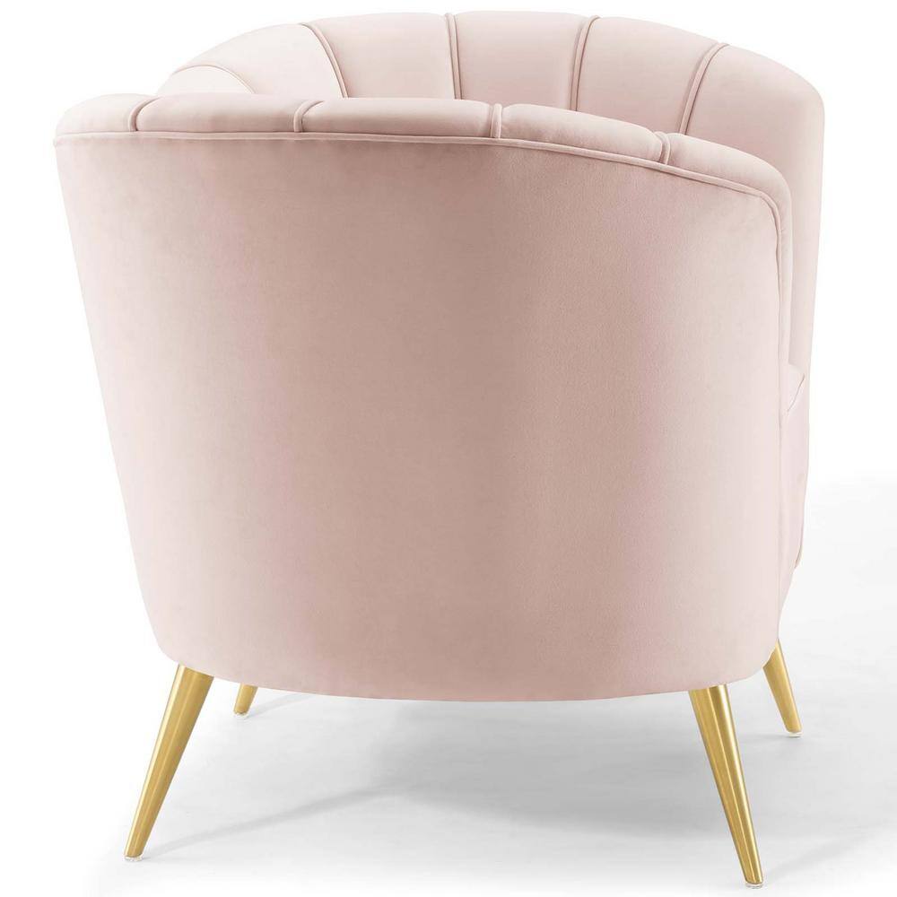 MODWAY Opportunity Performance Pink Velvet Armchair
