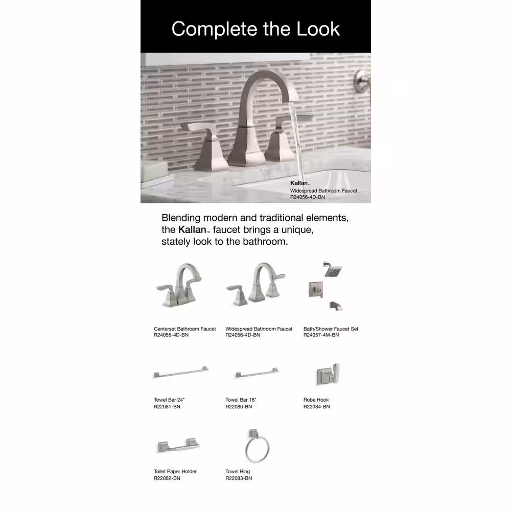 KOHLER Kallan 24 in. Towel Bar in Vibrant Brushed Nickel