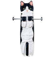 Cat Hand Towels, Cute Cat Shape Hand Towels, Cat Shape Wipe Handkerchiefs, Soft Cartoon Cat Hand Towels, for Bathroom Kitchen Home, Gife for Cat Lover