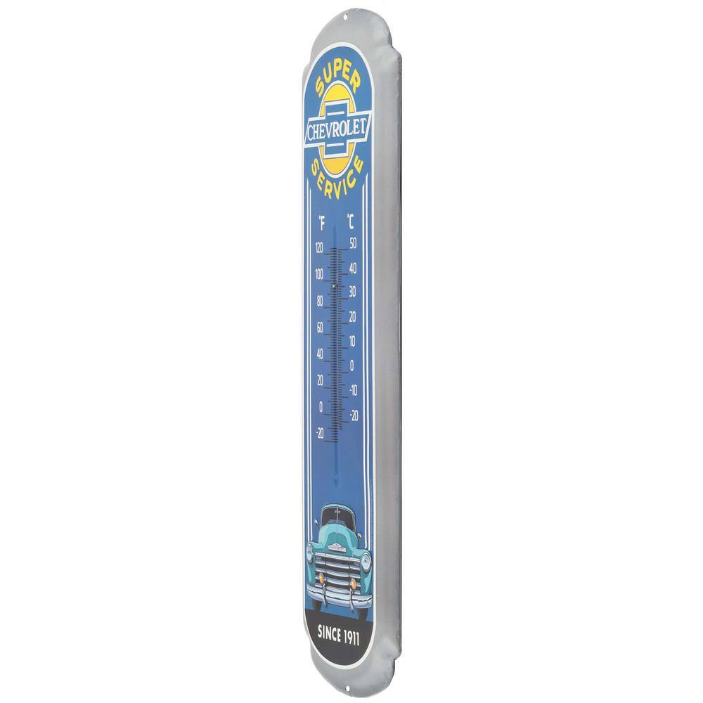 Open Road Brands Chevrolet Super Service Thermometer Decorative Sign