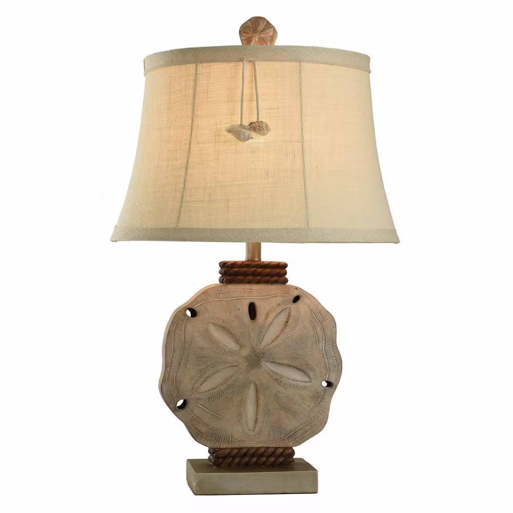 StyleCraft Coastal 31 in. Vipitenow, Silver Table Lamp