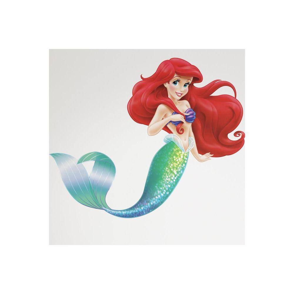 RoomMates 5 in. x 19 in. The Little Mermaid Peel and Stick Giant Wall Decals