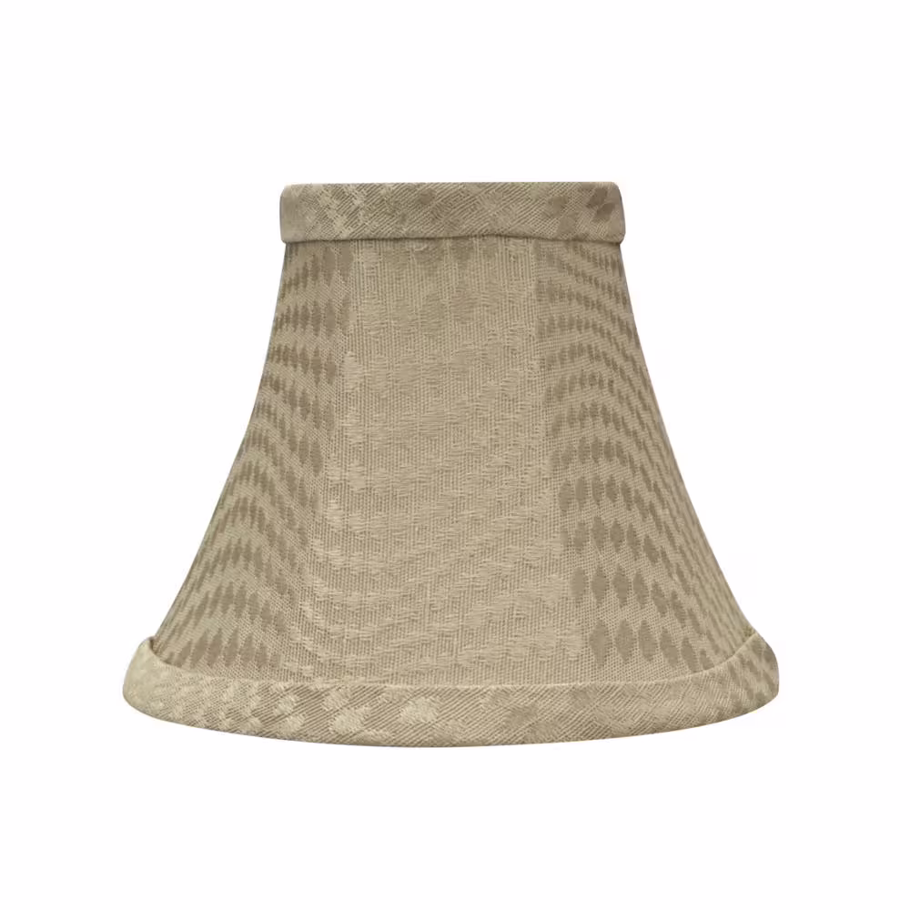 Aspen Creative Corporation 6 in. x 5 in. Dark Beige Bell Lamp Shade (6-Pack)