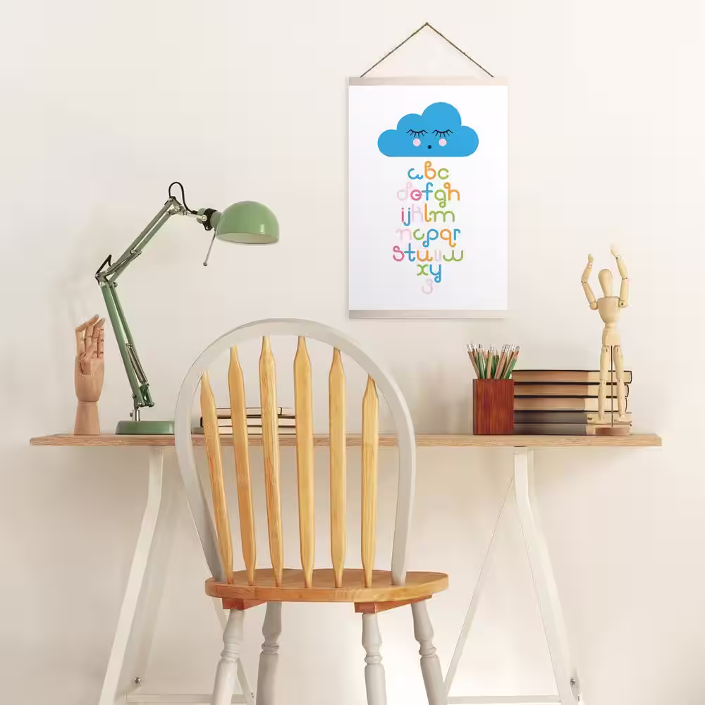 RoomMates Raining Letters Alphabet Wall Hanging Multi-Colored Vinyl Wall Art