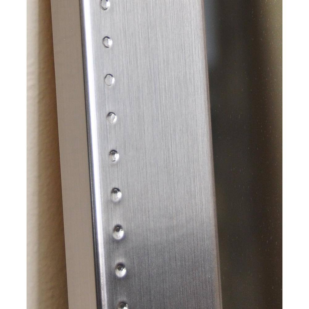 BrandtWorks Oversized Silver Over The Door Modern Mirror (69 in. H X 19.5 in. W)